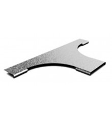 Крышка к ответвителю горизонтальному плавному 100, толщ. 0,7 мм, Сендзимир цинк, 021811  КОГП-100-0,7-R100-СЦ   Ostec