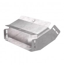 Угол вертикальный внутренний 45 градусов с крышкой Стандарт 300х80  PR16.0450  Промрукав