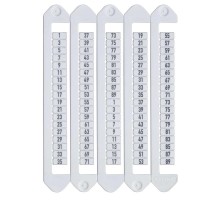 Маркировка для клемм, ширина 5 мм, от 2 до 90, вертикальная ориентация  NUTB-5-2-90V  DKC