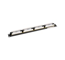 Панель коммутационная 19" PRO, 1U, 24 порта, UTP, RJ-45, CAT 6 REXANT  02-0234  REXANT