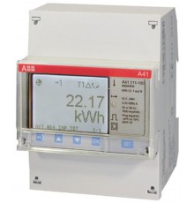 Счетчик 1-фазный активной энергии,1-тарифный,кл. точности 1,прямого вкл. 5(80)А, имп. выход,RS485,тип A41 112-200  2CMA100083R1000  ABB