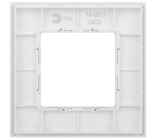 Рамка для розеток и выключателей Elegance 14-5011-01 Classic, на 1 пост, белый  Б0060571  ЭРА