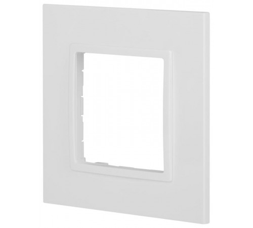 Рамка для розеток и выключателей Elegance 14-5011-01 Classic, на 1 пост, белый  Б0060571  ЭРА