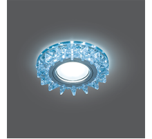 Светильник точечный встраиваемый Backlight BL038 Кругл. Кристалл/Хром, Gu5.3, LED 4100K  BL038  Gauss