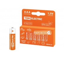 Элемент питания LR03 AAA Alkaline 1,5V PAK-8   SQ1702-0004  TDM