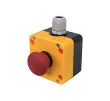 ПКУ22-K178F-65У1, 1 красный гриб с фиксацией (2НЗ), пост управления, IP65  (ЭТ)   ET014861   Электротехник