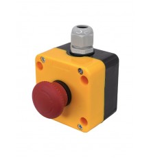ПКУ22-K178F-65У1, 1 красный гриб с фиксацией (2НЗ), пост управления, IP65  (ЭТ)   ET014861   Электротехник