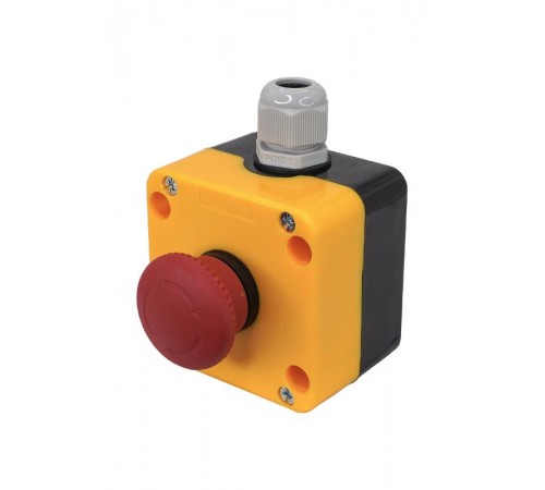 ПКУ22-K178F-65У1, 1 красный гриб с фиксацией (2НЗ), пост управления, IP65  (ЭТ)   ET014861   Электротехник