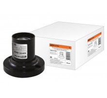 Патрон потолочный карболитовый Е27 черный прямой  SQ0335-0006  TDM