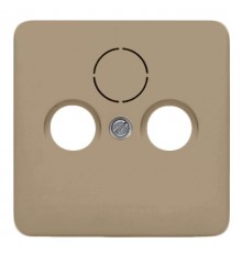 Крышка для SAT-TV-FM-розеток, фиксация винтом; металл; золотая бронза; CD500  CD561SATGB  Jung