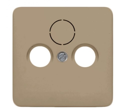 Крышка для SAT-TV-FM-розеток, фиксация винтом; металл; золотая бронза; CD500  CD561SATGB  Jung
