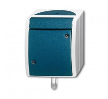 Переключатель со шнурком, IP44, для открытого монтажа, серия ocean, цвет серый/сине-зелёный  1383-0-0141   2CKA001383A0141  ABB