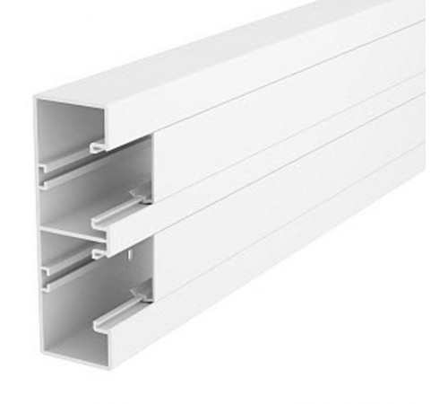 Кабель-канал Rapid 45-2 с 2 крышками 53x165x2000 мм (для ЭУИ 45х45 мм) ПВХ белый RAL 9010  6113400  OBO Bettermann