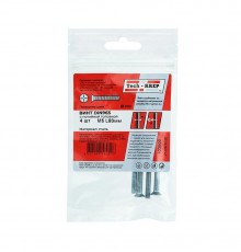 Винт DIN965 с потайной головкой оцинк. М5х80 (4 шт) - пакет ( 0,041 кг)  103000  Tech-KREP