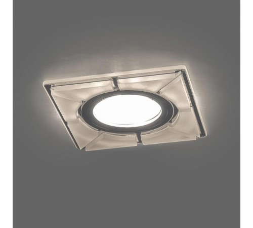 Светильник встраиваемый с LED подсветкой CD994 потолочный MR16 G5.3 белый матовый, хром  40508  Feron