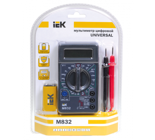 Мультиметр цифровой  Universal M832   TMD-2S-832  IEK