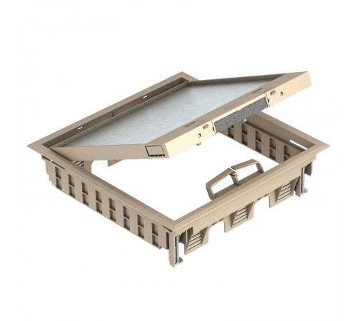 Лючок GES9-3S U (универсальный) 12xModul45 (для 3xUT4, PC/ABS, бежевый)  7405087  OBO Bettermann