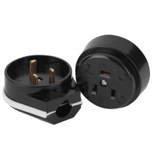 9-802-06 Соединитель электрический 2P+E  (СЭ.РВШ32-001), 32А-250В, ОУ, карболит  Б0050373   Intro