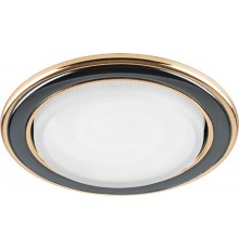 Светильник потолочный встраиваемый под лампу GX53 DL53 15W 230V GX53, без лампы, двухцветный титан-золото  29482  FERON