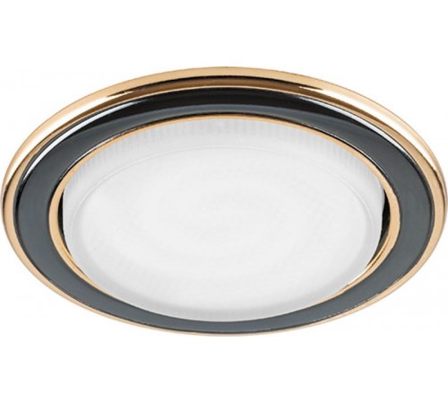 Светильник потолочный встраиваемый под лампу GX53 DL53 15W 230V GX53, без лампы, двухцветный титан-золото  29482  FERON