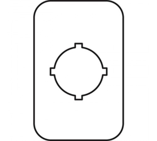Шильдик MA6-1010 (желт.алюм. б/текста 1 место) для пластиковогокнопочного поста  1SFA611930R1010  ABB