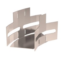 Угол горизонтальный изменяемый 0-45 градусов Стандарт INOX (AISI 409) 50х50  PR16.3643  Промрукав