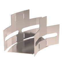 Угол горизонтальный изменяемый 0-45 градусов Стандарт INOX (AISI 409) 50х50  PR16.3643  Промрукав