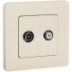 Inspiria Слоновая кость Розетка телевизионная TV/SAT "звезда" без рамки  673881  Legrand