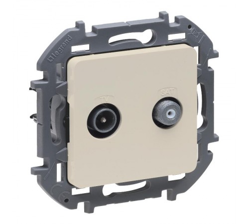 Inspiria Слоновая кость Розетка телевизионная TV/SAT "звезда" без рамки  673881  Legrand