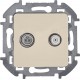 Inspiria Слоновая кость Розетка телевизионная TV/SAT "звезда" без рамки  673881  Legrand