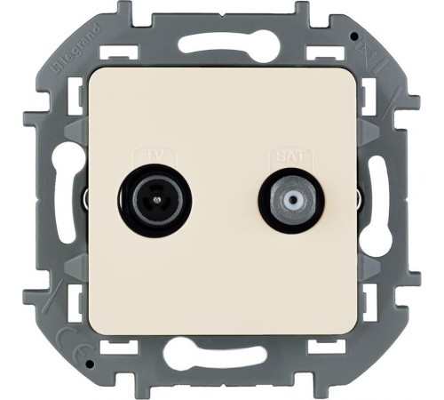 Inspiria Слоновая кость Розетка телевизионная TV/SAT "звезда" без рамки  673881  Legrand