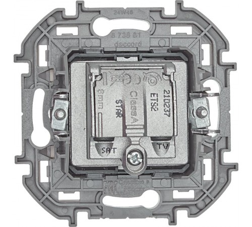 Inspiria Слоновая кость Розетка телевизионная TV/SAT "звезда" без рамки  673881  Legrand