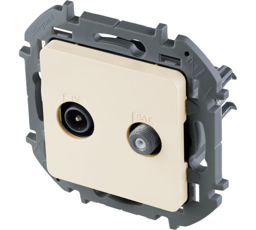 Inspiria Слоновая кость Розетка телевизионная TV/SAT "звезда" без рамки  673881  Legrand