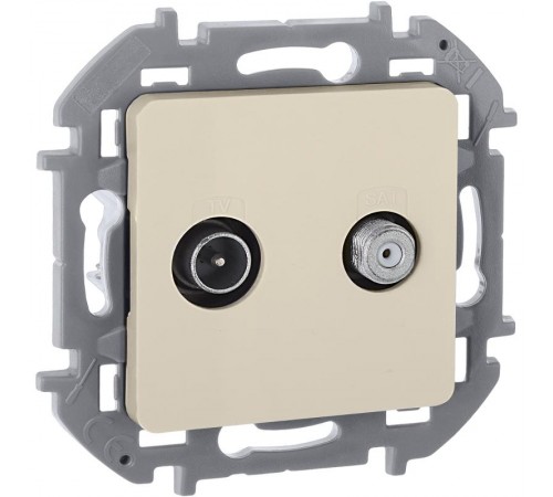 Inspiria Слоновая кость Розетка телевизионная TV/SAT "звезда" без рамки  673881  Legrand