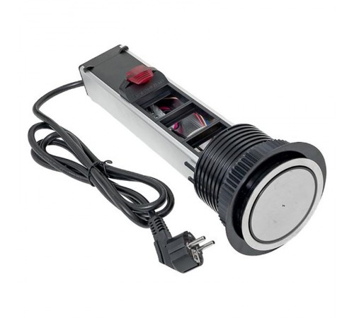 Встраиваемая мини-колонна с беспроводной зарядкой 15Вт, 8 модулей C-Line  cl-vmkwс-8-s  EKF