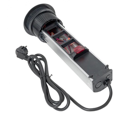 Встраиваемая мини-колонна с беспроводной зарядкой 15Вт, 8 модулей C-Line  cl-vmkwс-8-s  EKF