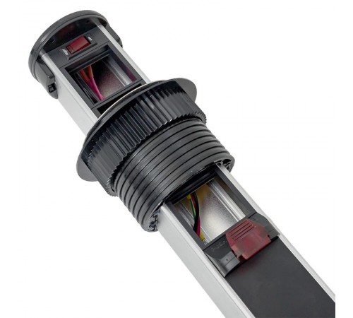 Встраиваемая мини-колонна с беспроводной зарядкой 15Вт, 8 модулей C-Line  cl-vmkwс-8-s  EKF