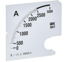 Шкала смен. для амперметра Э47 2500/5А-1,5 96х96мм  IPA20D-SC-2500  IEK