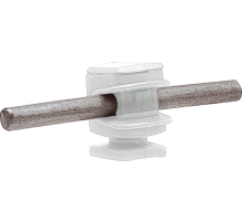 Держатель проводника круглого 6-8 мм прозрачный, высота 16 мм, пластик91005Ezetek