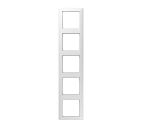 Рамка для вертикальной и горизонтальной установки, 5 постов; дюропласт; белый; AS500  AS585WW  Jung