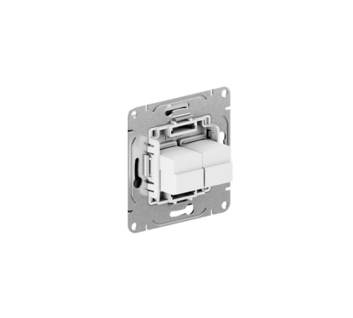 Механизм розетки RJ45 - 2шт, (cat5), чёрный Эпика EKF  UP1-SOB-2RJ45-5  EKF