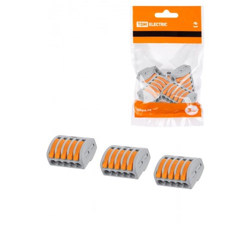 Соединительная клемма СК-415 (2,5мм2) (5 шт/упак)  SQ0527-0013  TDM