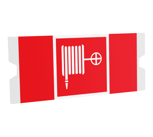 Рассеиватель односторонний ST-46  URAN STANDARD с пиктограммой ППБ 0001 Пожарный кран (202х96)  4502004380  Световые Технологии