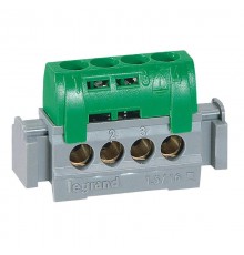 Клеммник зеленый 4*1.5-16мм2  004830  Legrand