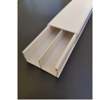 Кабельный канал 40х20х2000мм с перегородкой (белый)  040011S  SPL