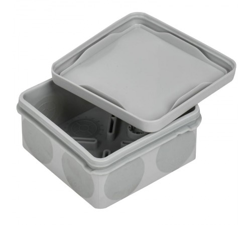 Коробка распределительная КМ42435 о/п 80х80х40мм IP67 8 вв. серая   UKO21-080-080-040-K41-66  IEK