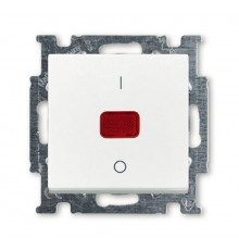 ABB Basic 55 Альп. белый Выключатель 1-клавишный 2-полюсный, 20A  1020-0-0089   2CKA001020A0089  ABB
