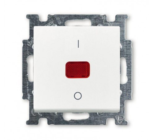 ABB Basic 55 Альп. белый Выключатель 1-клавишный 2-полюсный, 20A  1020-0-0089   2CKA001020A0089  ABB