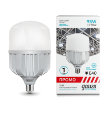 Лампа светодиодная промышленная Elementary T160 95W 8800lm 4100K E40 Promo LED 1/6  60420  Gauss