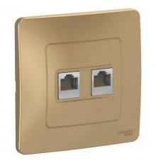 Blanca Титан С/У Розетка 2-ая компьютерная RJ45  BLNIS045454  SE